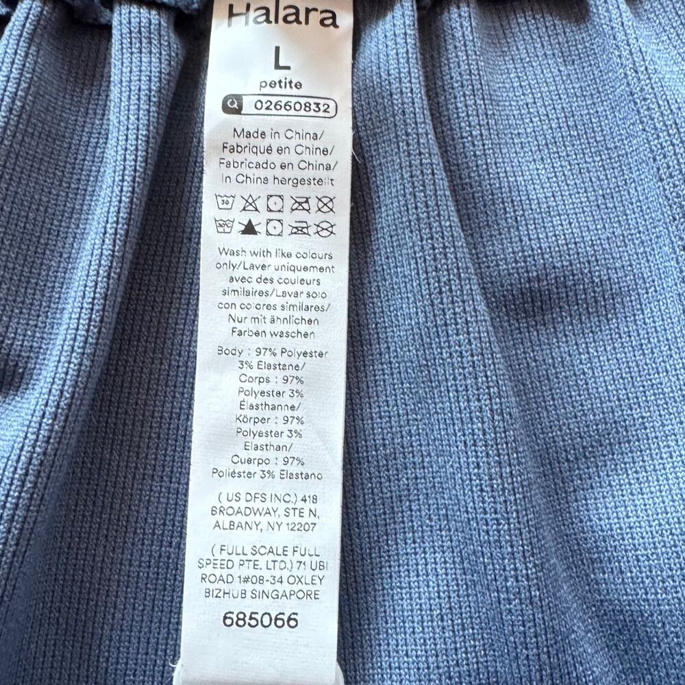 NWT Halara High Rise Wide Leg Pull On Pleated Ponte Work Pants Office - Picture 7 of 8